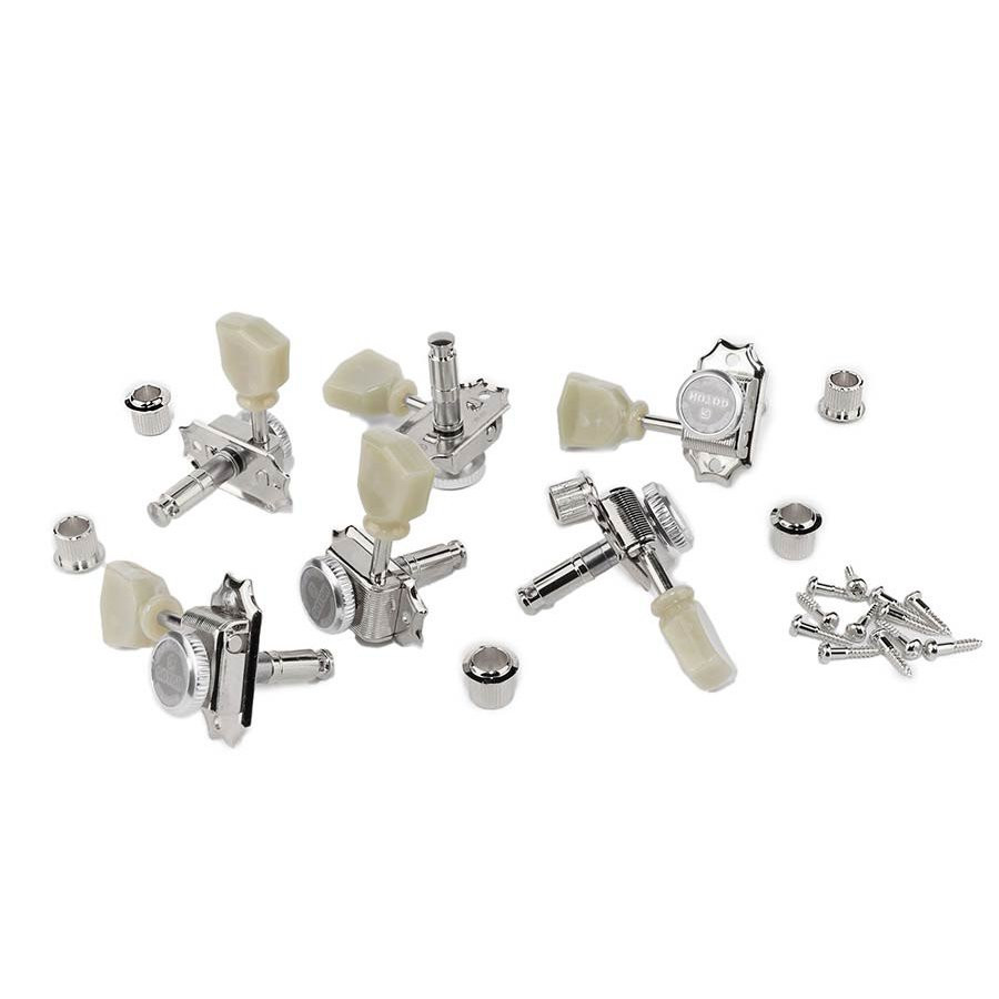 GOTOH SD90 MACHINE HEADS WITH MAGNUM LOCK TRAD SL BUTTONS - STEMMECHANIEKEN 3 LINKS 3 RECHTS LOCKING TUNERS