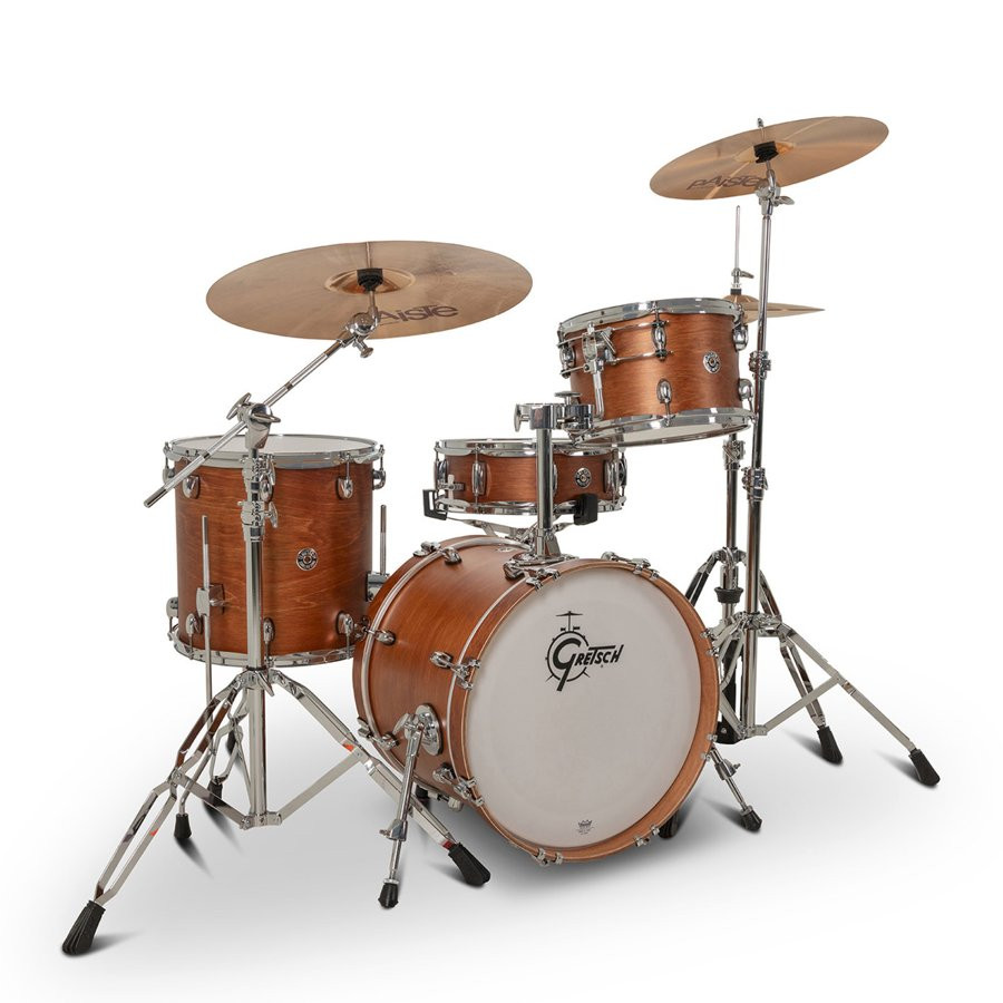 GRETSCH CATALINA CLUB CC2-J484-SWG SHELLPACK - DRUMSTEL KETELSET 4-DELIG WALNUT GLAZE 18" BASSDRUM