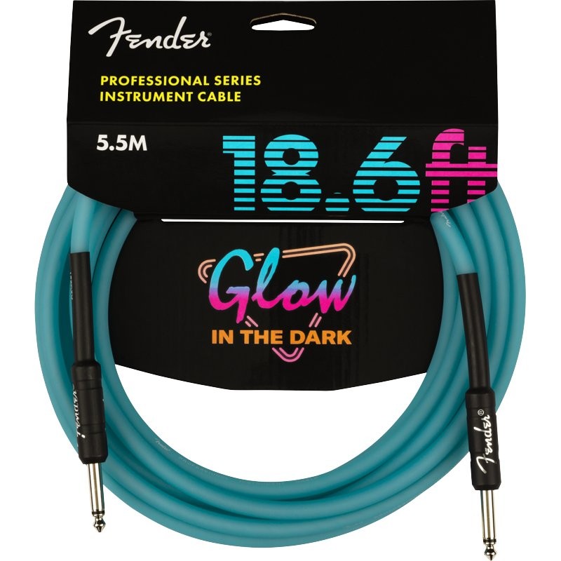 FENDER PROFESSIONAL GLOW IN THE DARK CABLES 0990818108