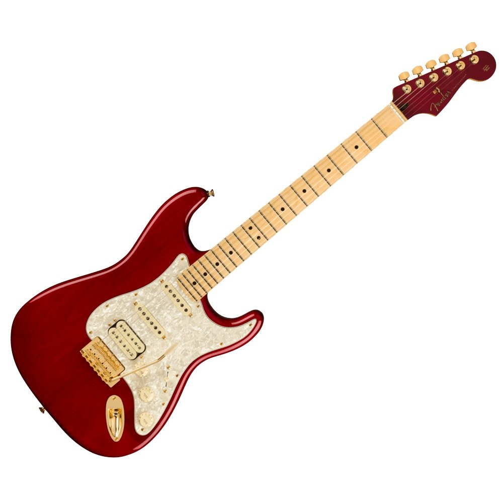 FENDER STRATOCASTER TASH SULTANA MN TRNSP CH - GITAAR ELEKTRISCH TRANSPARENT CHERRY MAPLE FB