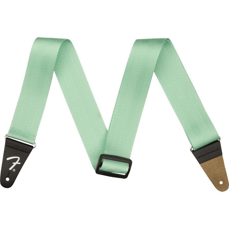 FENDER AM PRO SEAT BELT STRAP MYSTIC SURF GREEN