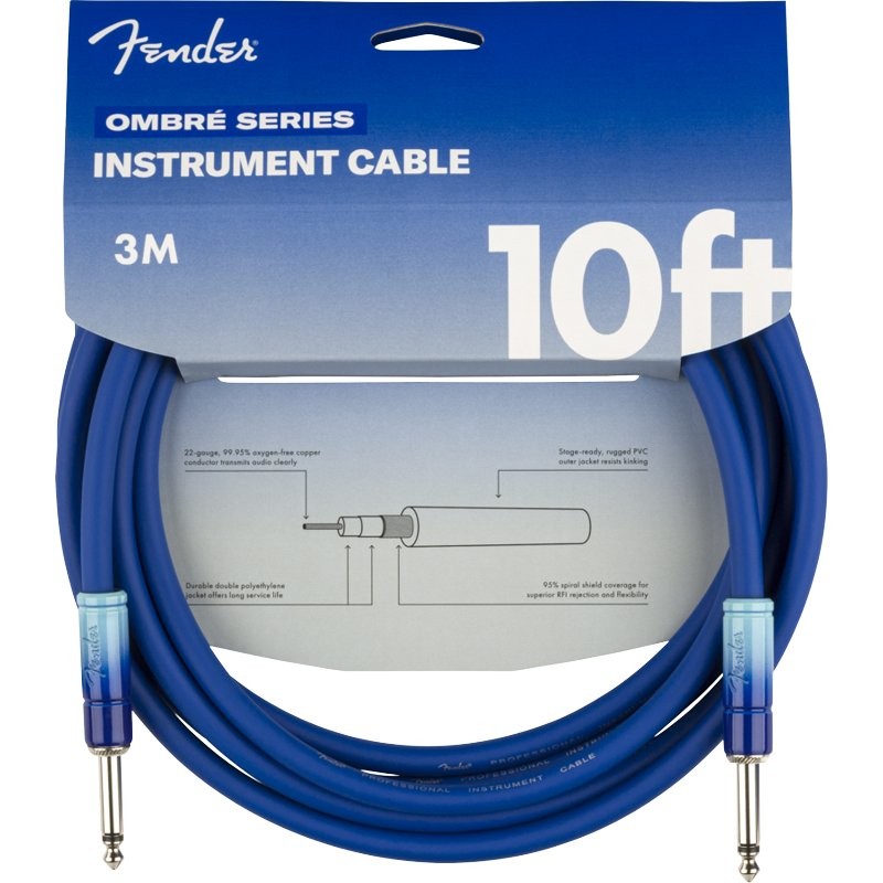 FENDER OMBRE INSTRUMENT CABLE BELAIR BLUE