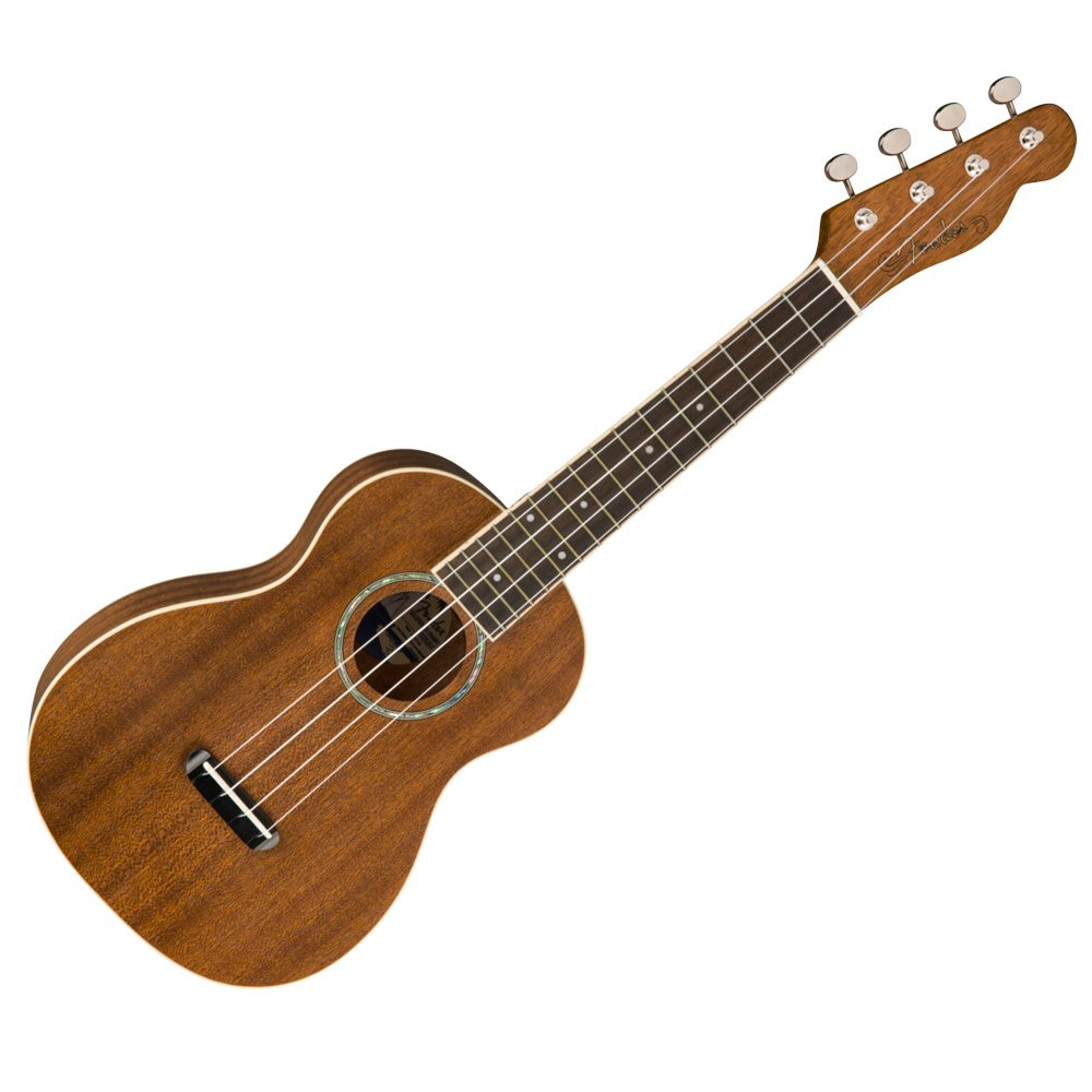 FENDER ZUMA UKE NATURAL WN - UKELELE CONCERT SAPELE SATIN WALNUT FINGERBOARD