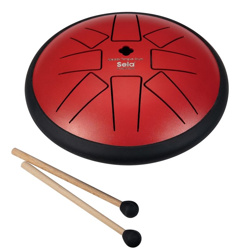 SELA SE 362 MELODY TONGUE DRUM - TONGDRUM 6" F MINOR RED