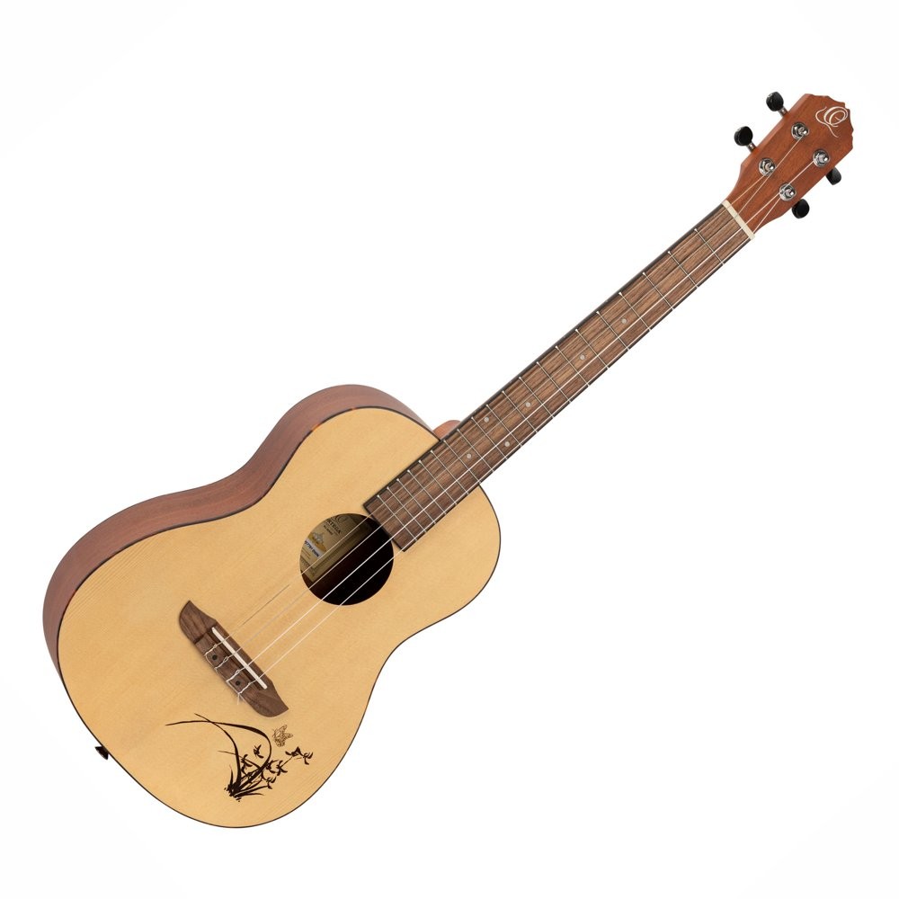 ORTEGA RU5-BA BONFIRE SERIES NATURAL - UKELELE BARITON SAPELE BODY SPRUCE TOP