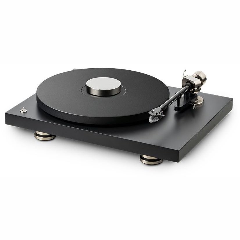 PRO-JECT DEBUT PRO SATIN BLACK - PLATENSPELER + PICK IT PRO ELEMENT