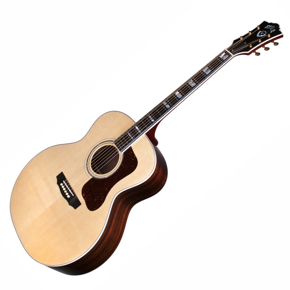 GUILD USA F-55E NATURAL - GITAAR WESTERN JUMBO SPRUCE & ROSEWOOD LR BAGGS