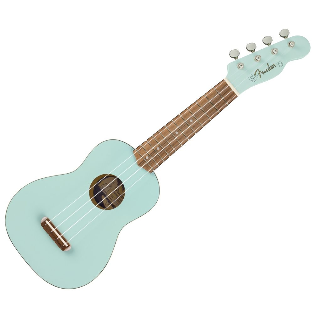 FENDER VENICE UKE DPB WN - UKELELE SOPRAAN DAPHNE BLUE WALNUT FINGERBOARD
