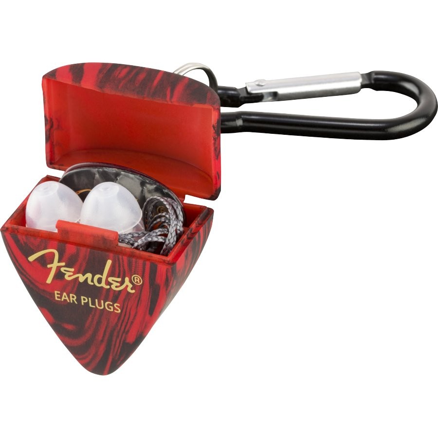 FENDER PROFESSIONAL HI-FI EAR PLUGS - GEHOOR BESCHERMING - OORDOPJES + PLECTRUM DOOSJE