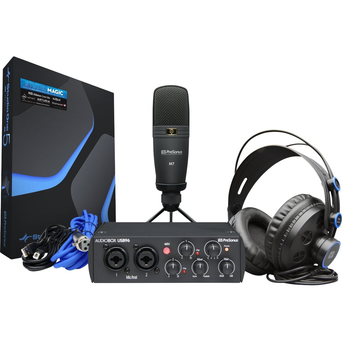 PRESONUS AUDIOBOX USB 96K STUDIO 25TH - AUDIO INTERFACE USB + MICROFOON & HOOFDTELEFOON