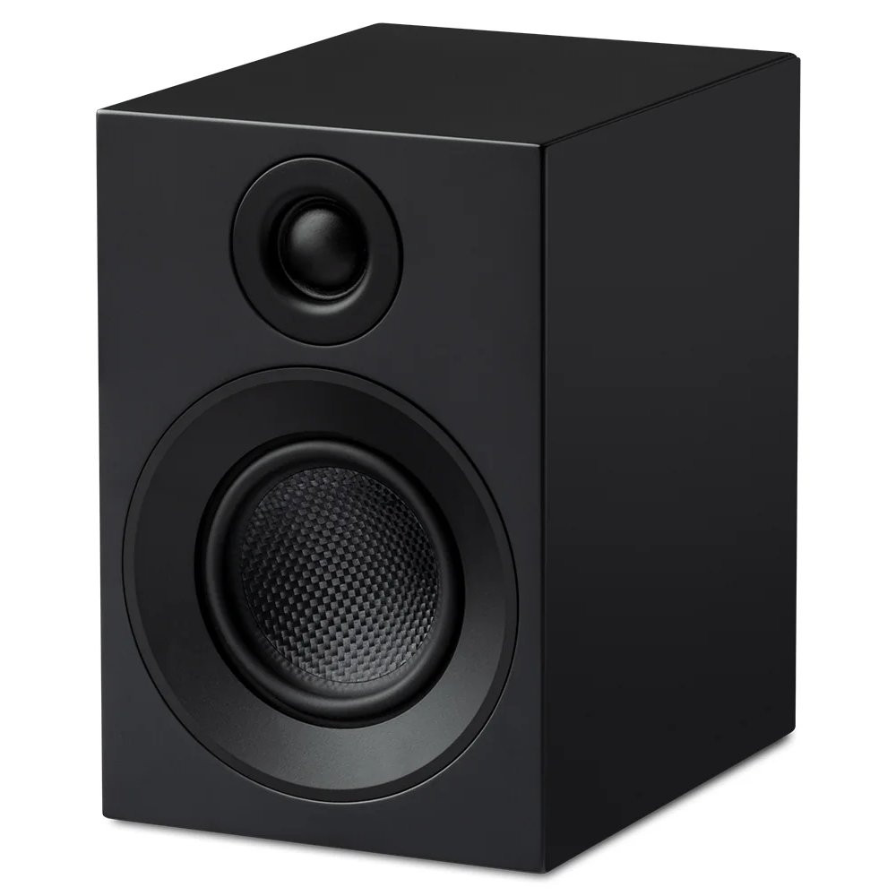 PRO-JECT SPEAKER BOX 3E CARBON SATIN BLACK - LUIDSPREKER BOEKENPLANK MODEL PER/PAAR