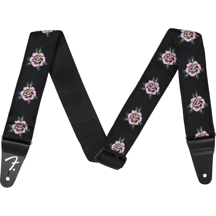 FENDER ROSE STRAP PINK - GITAARRIEM 2" (5CM) ROZE ROZEN