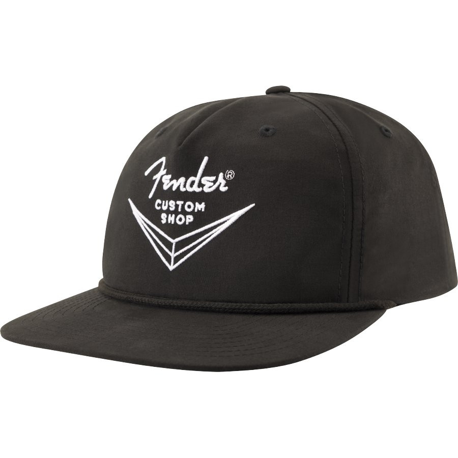 FENDER STRETCH CAP BLACK ONE SIZE - PET CUSTOM SHOP LOGO HAT