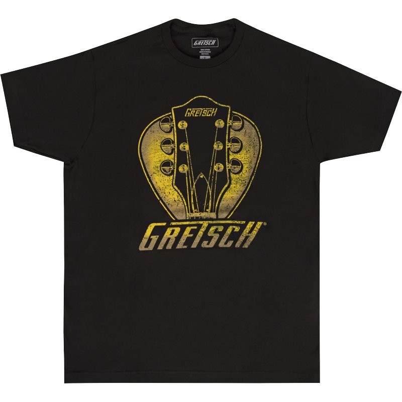 GRETSCH TEE 9224378706 X LARGE - T-SHIRT HEADSTOCK PICK BLACK XL