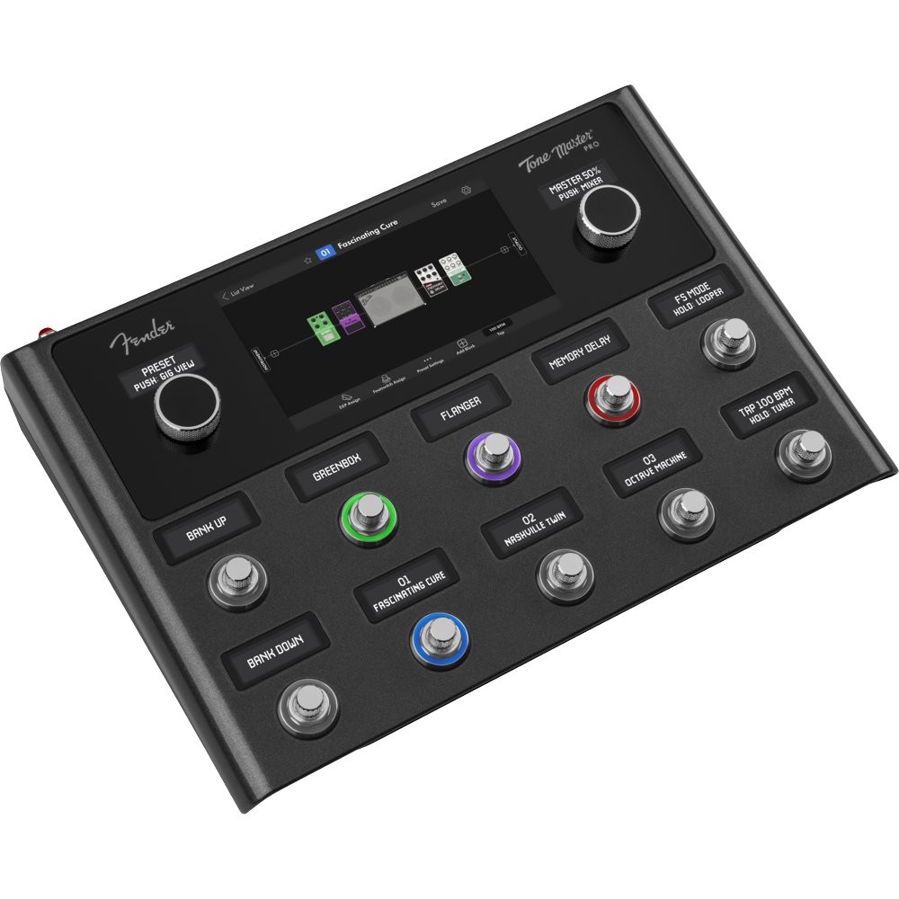 FENDER TONE MASTER PRO 100 AMP & EFFECT MODELS - GITAAREFFECT MULTI 7" COLOR TOUCH-SCREEN USB LOOPER
