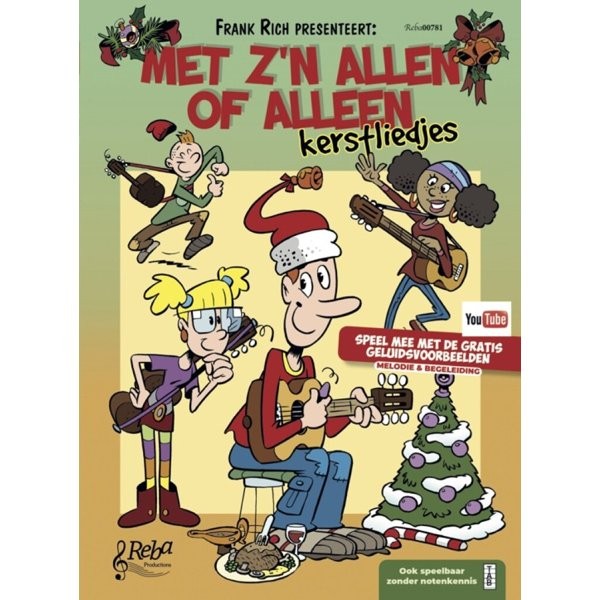 RICH, FRANK - MET Z'N ALLEN OF ALLEEN - KERSTLIEDJES - bladmuziek