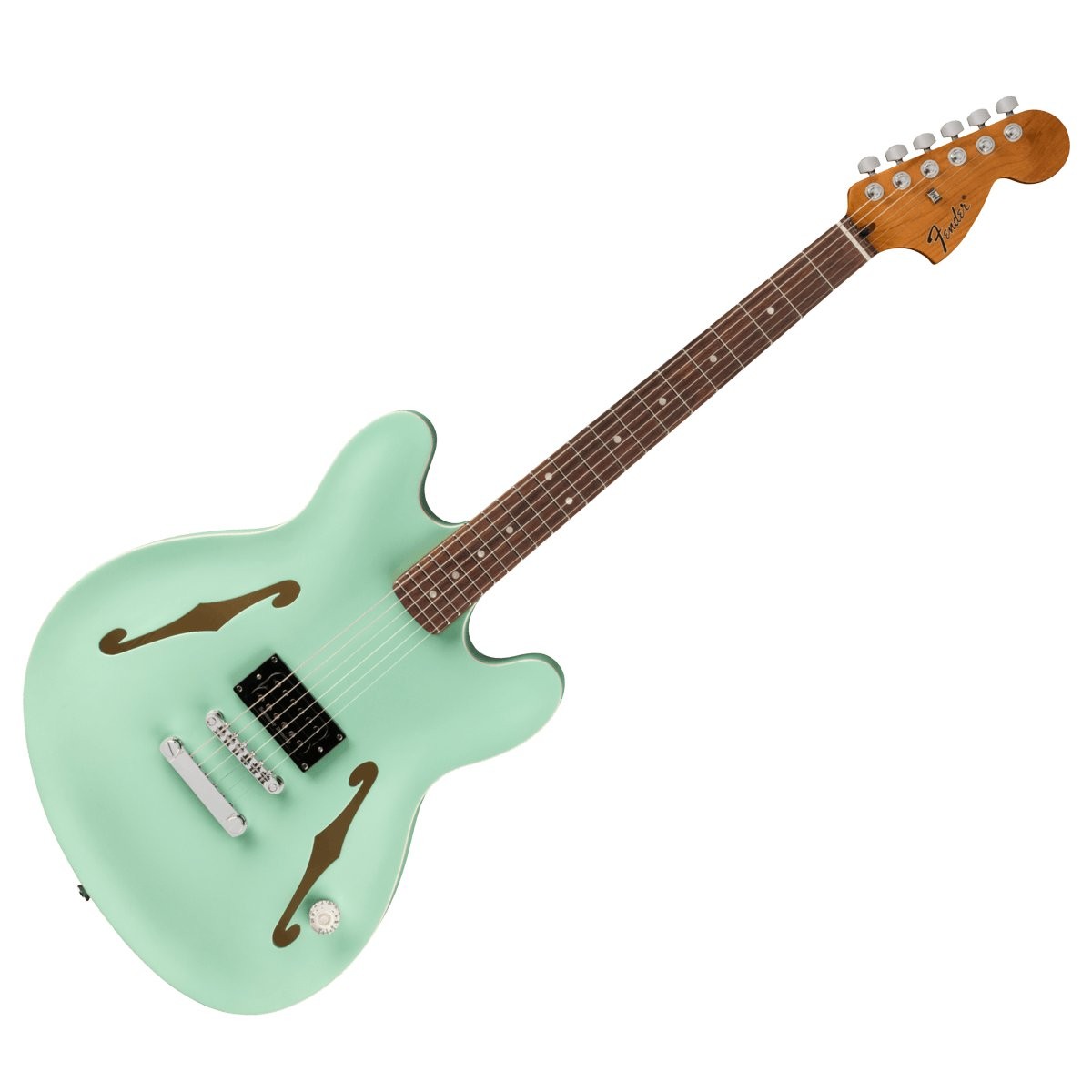 FENDER STARCASTER TOM DELONGE RW CHW SSFG - GITAAR ELEKTRISCH SATIN SURF GREEN ROSEWOOD FINGERBOARD