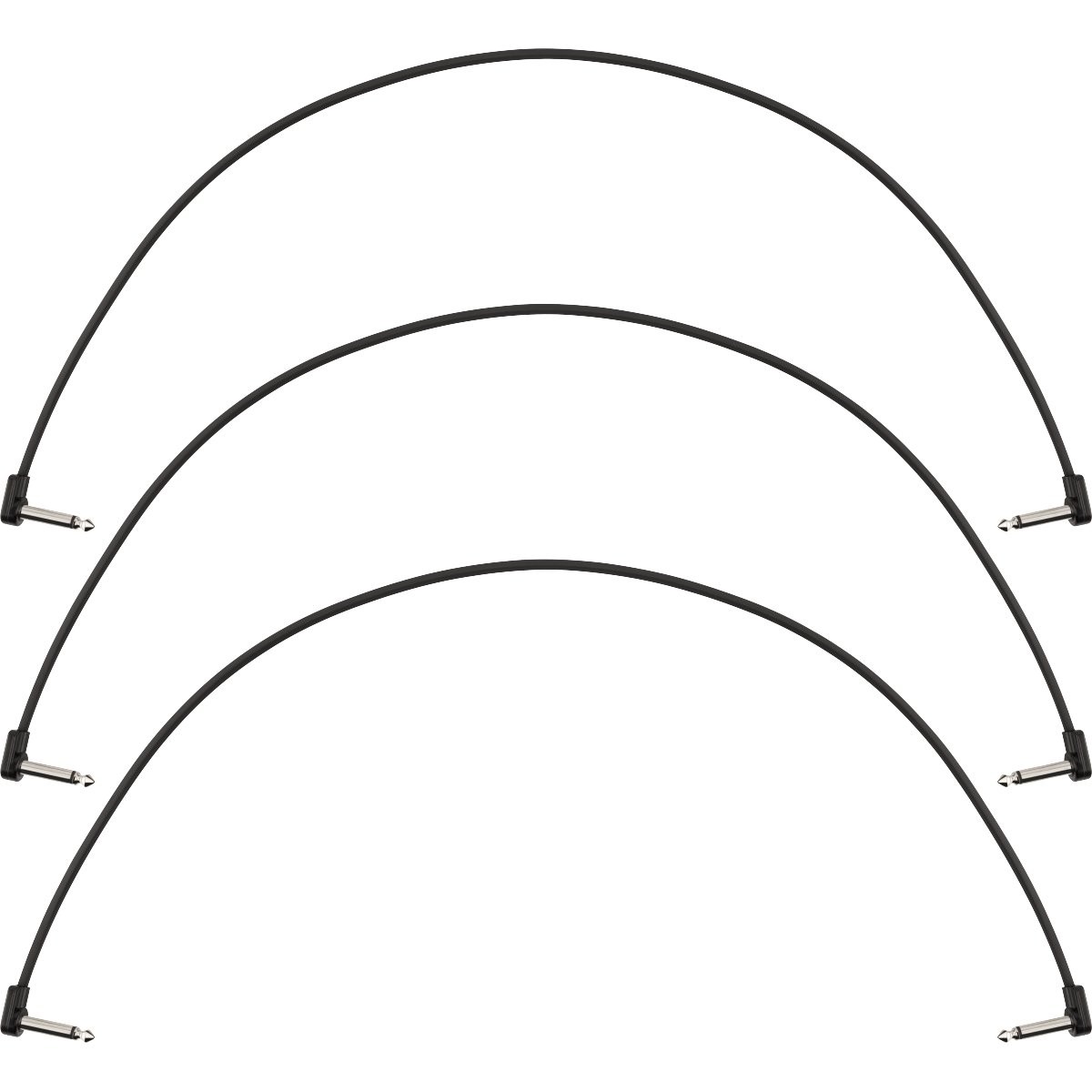 FENDER BLOCKCHAIN PATCH CABLES 24" 3-PACK - KABEL 2X JACK HAAKS PLAT 60CM