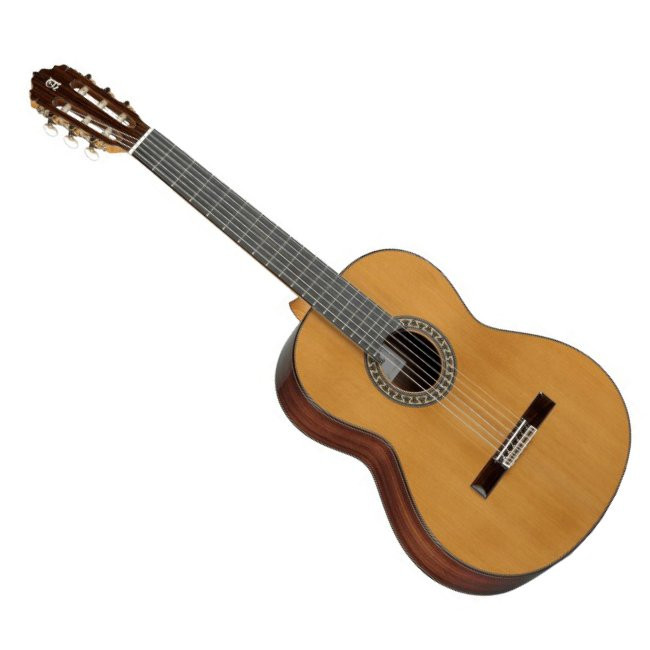 ALHAMBRA 5P LH SOLID CEDAR TOP LINKSHANDIG - GITAAR KLASSIEK ROSEWOOD BACK & SIDES
