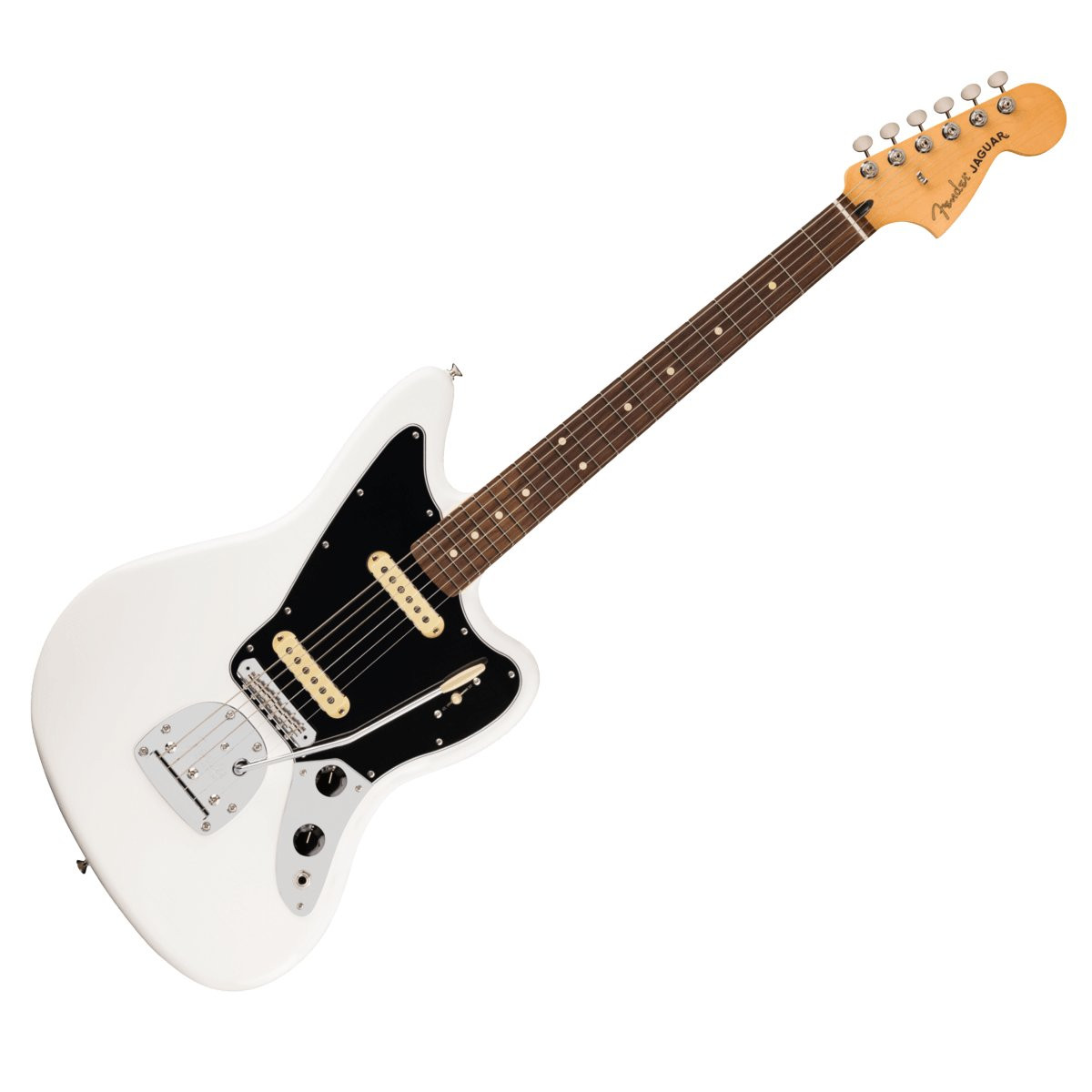 FENDER JAGUAR PLAYER II RW PWT - GITAAR ELEKTRISCH POLAR WHITE ROSEWOOD FINGERBOARD
