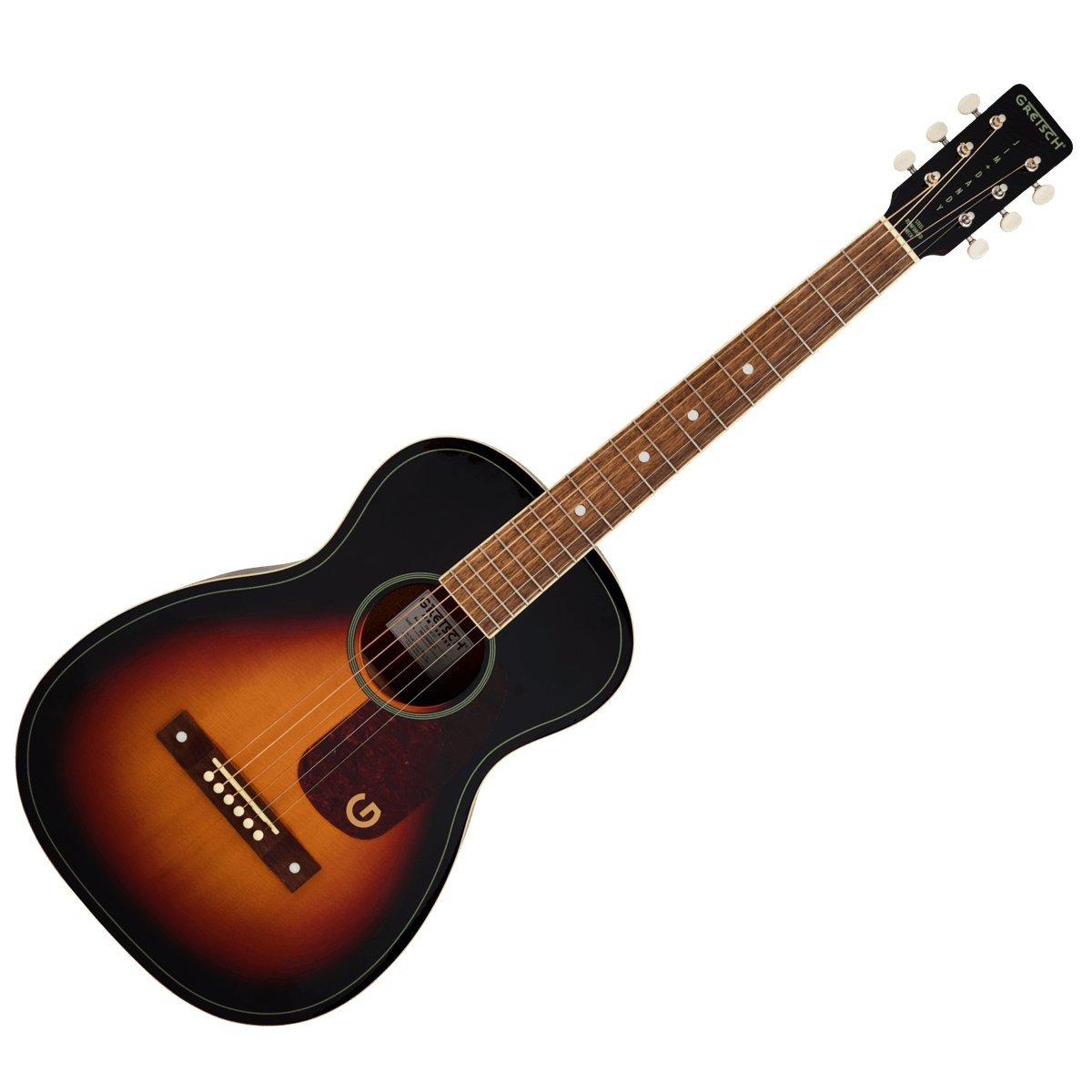 GRETSCH JIM DANDY LIMITED EDITION HERITAGE BURST - GITAAR WESTERN PARLOR SOLID TOP WALNUT FINGERBOARD