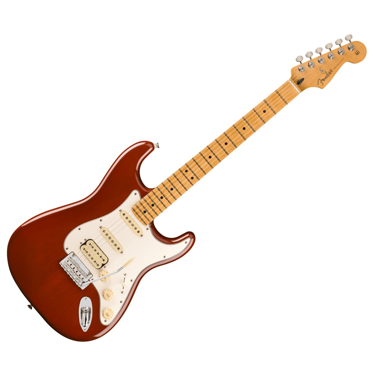 FENDER STRATOCASTER PLAYER II HSS MN TMB CHAMBERED MAHOGANY - GITAAR ELEKTRISCH TRANSPARENT MOCHA BURST MAPLE FINGERBOARD