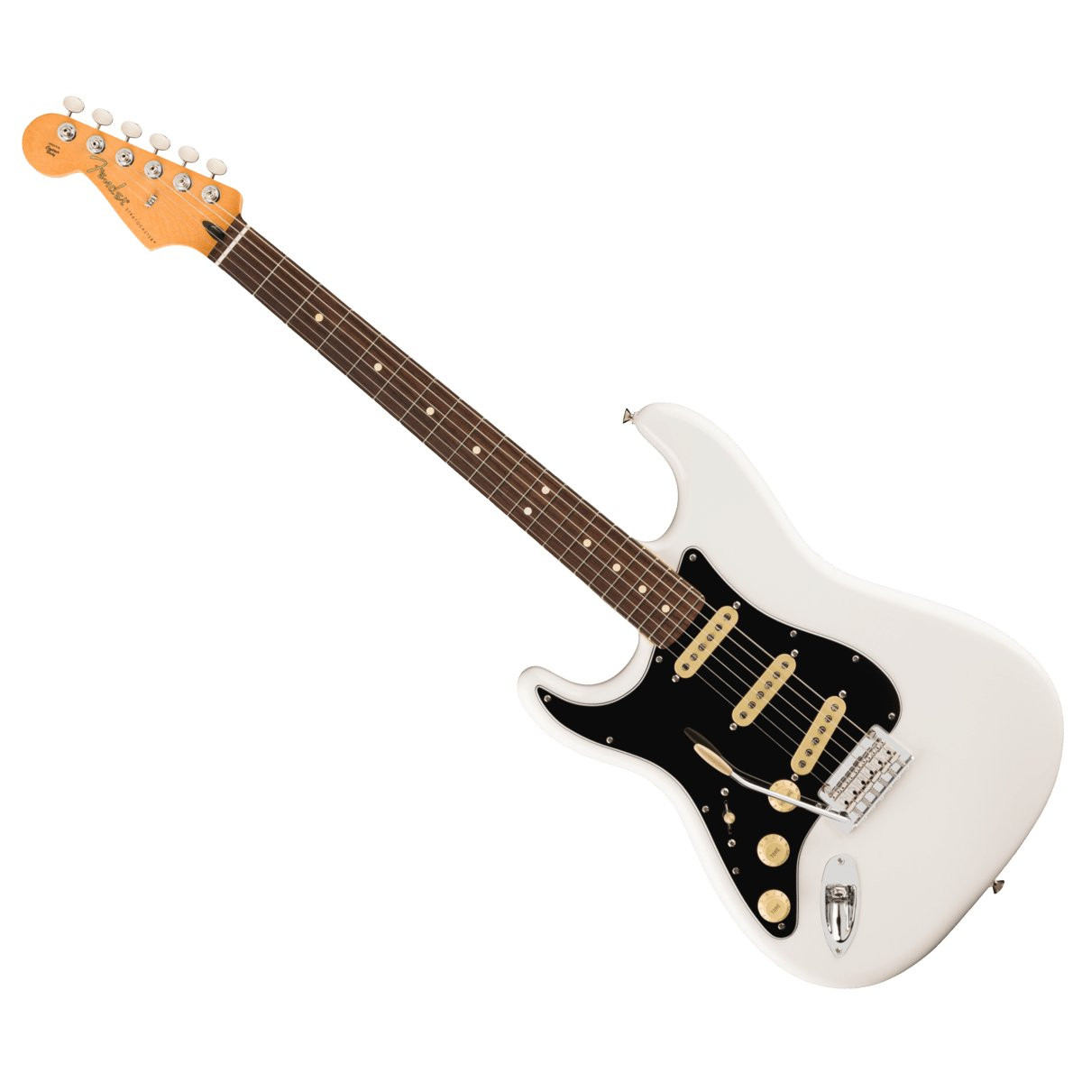 FENDER STRATOCASTER PLAYER II LINKSHANDIG RW PWT - GITAAR ELEKTRISCH POLAR WHITE ROSEWOOD FINGERBOARD