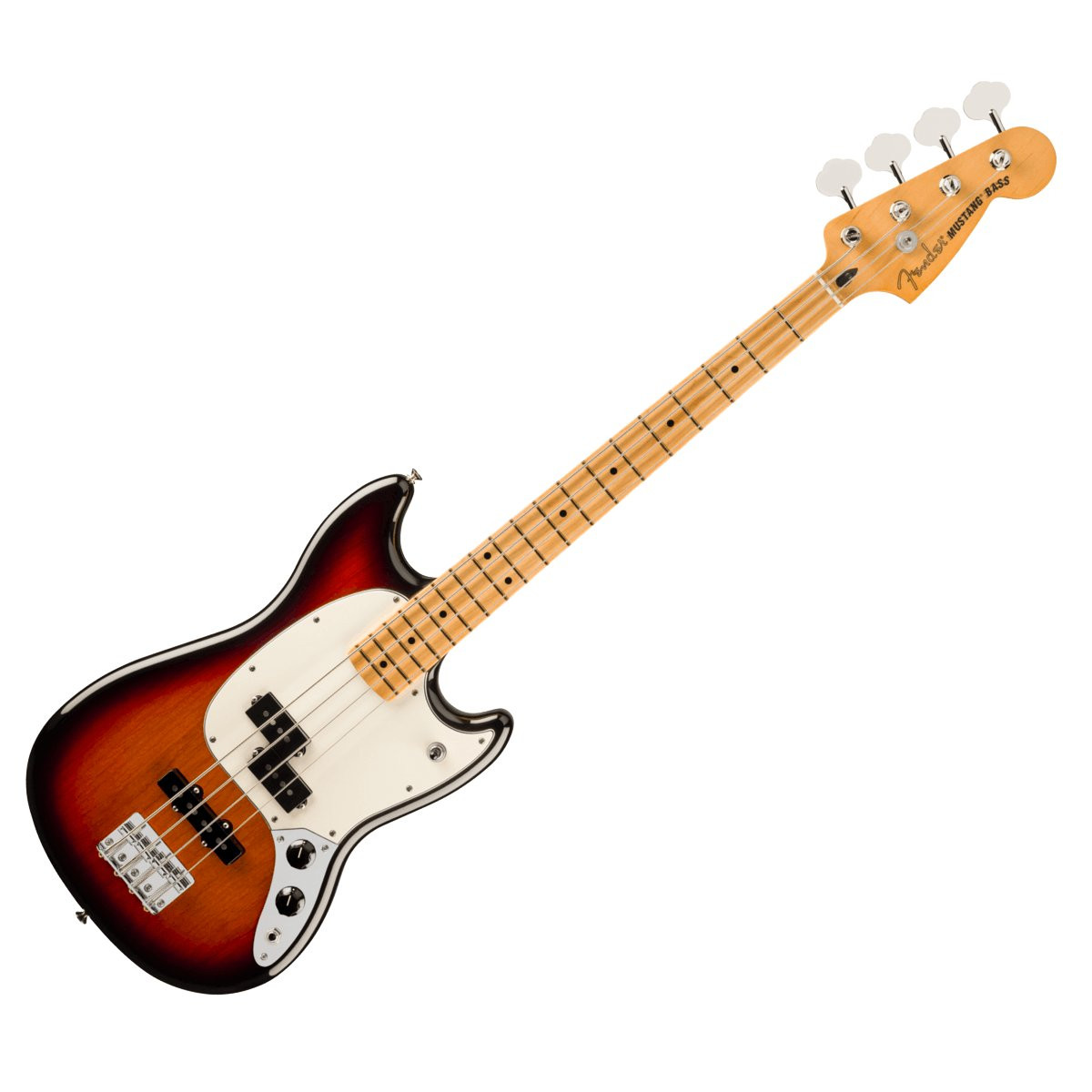 FENDER MUSTANG BASS PJ PLAYER II MN 3TS - BASGITAAR 3-COLOR SUNBURST MAPLE FINGERBOARD