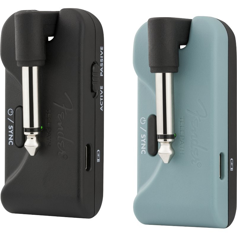 FENDER TELEPATHT WIRELESS SYSTEM MYSTIC ICE BLUE AND BLACK - DRAADLOOS GITAARSYSTEEM 5.8GHZ 70-FOOT 8-UREN