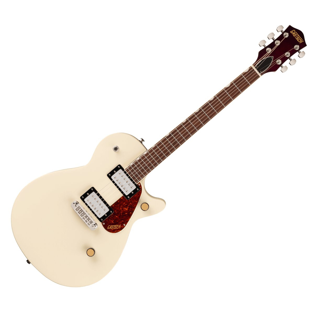 GRETSCH JET CLUB SINGLE-CUT WITH WRAPAROUND STREAMLINER VWT - GITAAR ELEKTRISCH VINTAGE WHITE LAUREL FINGERBOARD