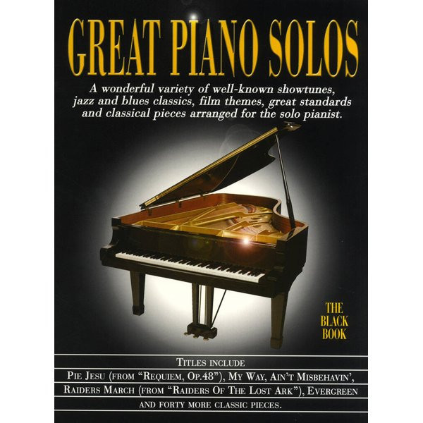 BLADMUZIEK - GREAT PIANO SOLOS - THE BLACK BOOK