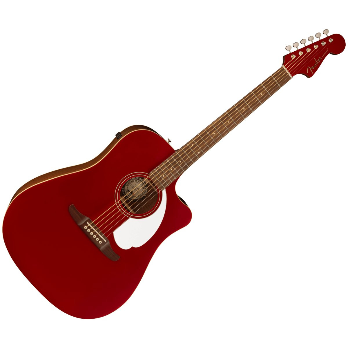 FENDER REDONDO PLAYER CAR WN - GITAAR WESTERN DREADNOUGHT CANDY APPLE RED + EQ CA