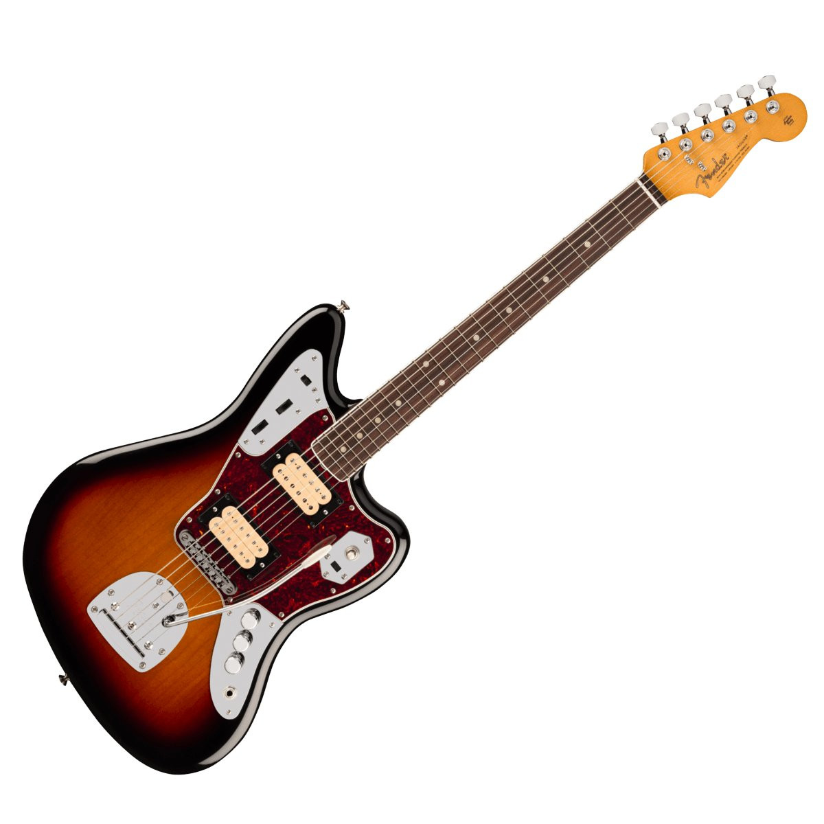 FENDER JAGUAR KURT COBAIN NOS RW 3TSB - GITAAR ELEKTRISCH 3-COLOR SUNBURST ROSEWOOD FINGERB.