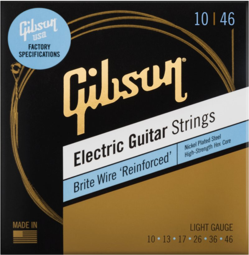 GIBSON SEG-BWR10 BRITE WIRE LIGHT - SNAREN ELEKTRISCH 010-046 NICKEL PLATED REINFORCED