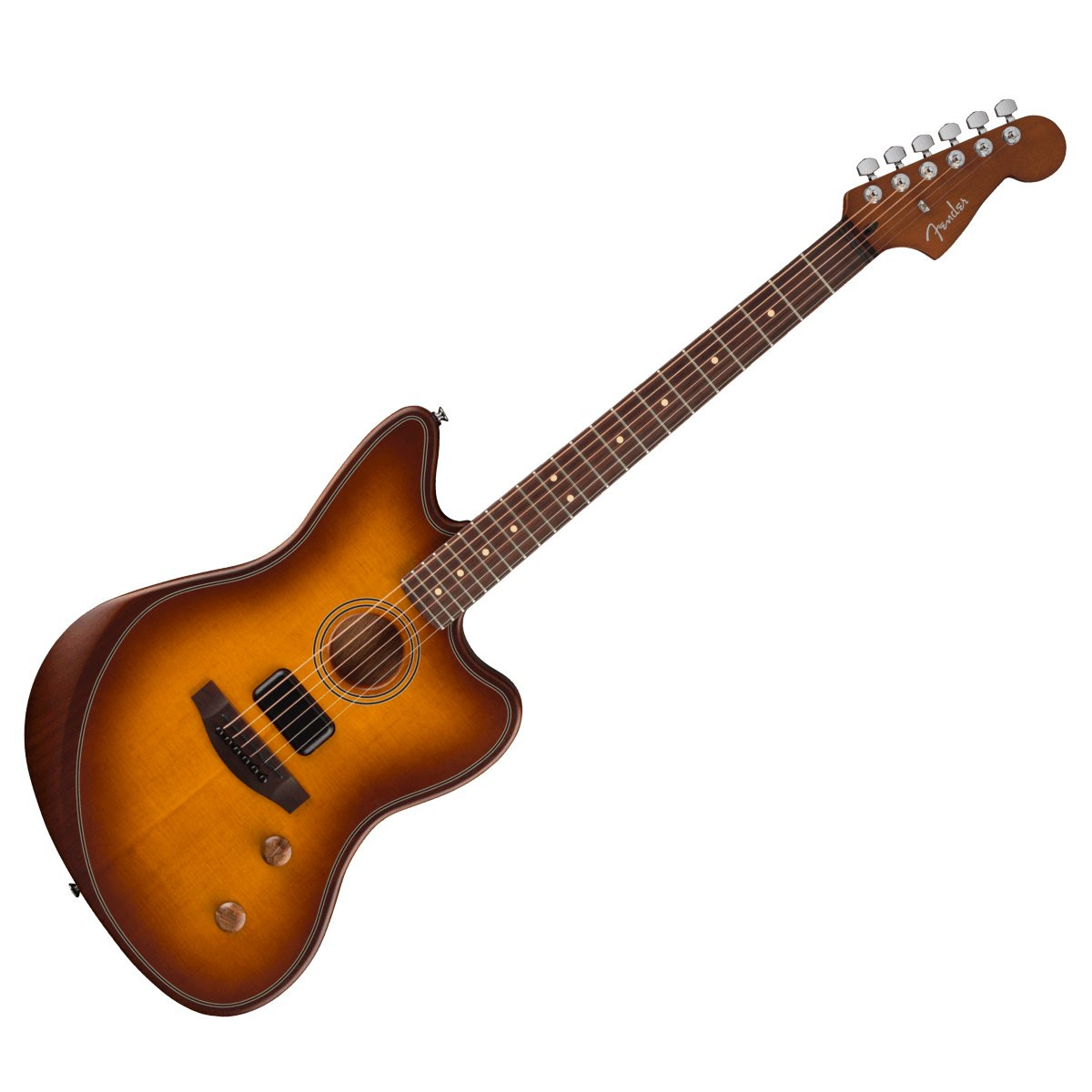 FENDER ACOUSTASONIC STANDARD JAZZMASTER HSB - GITAAR ELEKTRISCH / AKOESTISCH HONEY BURST