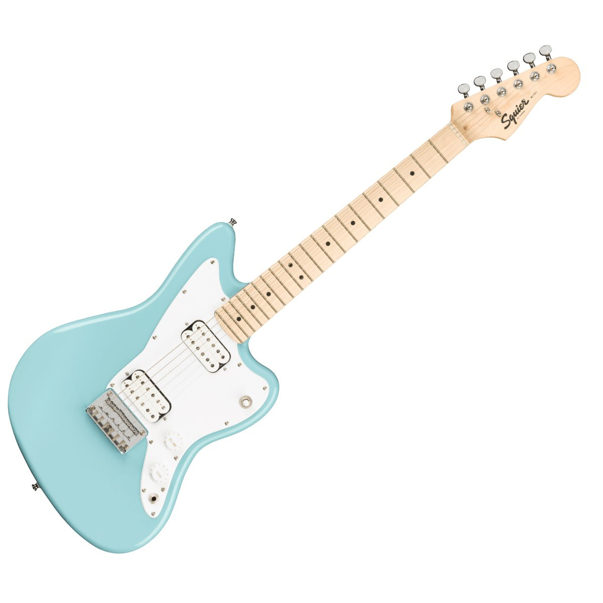 SQUIER JAZZMASTER MINI HH MN WPG DPB - GITAAR ELEKTRISCH DAPHNE BLUE MAPLE FINGERBOARD
