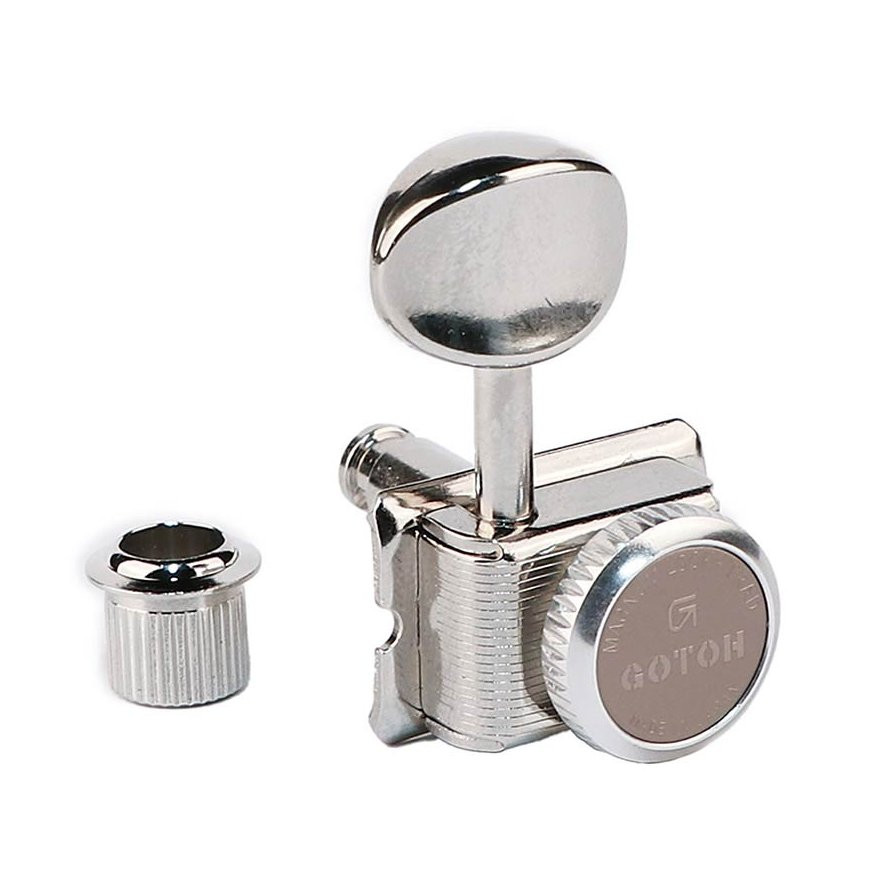 GOTOH SD91 MACHINE HEADS WITH MAGNUM LOCK TRAD 05M BUTTONS - STEMMECHANIEKEN 6 LINKS VINTAGE LOCKING TUNERS