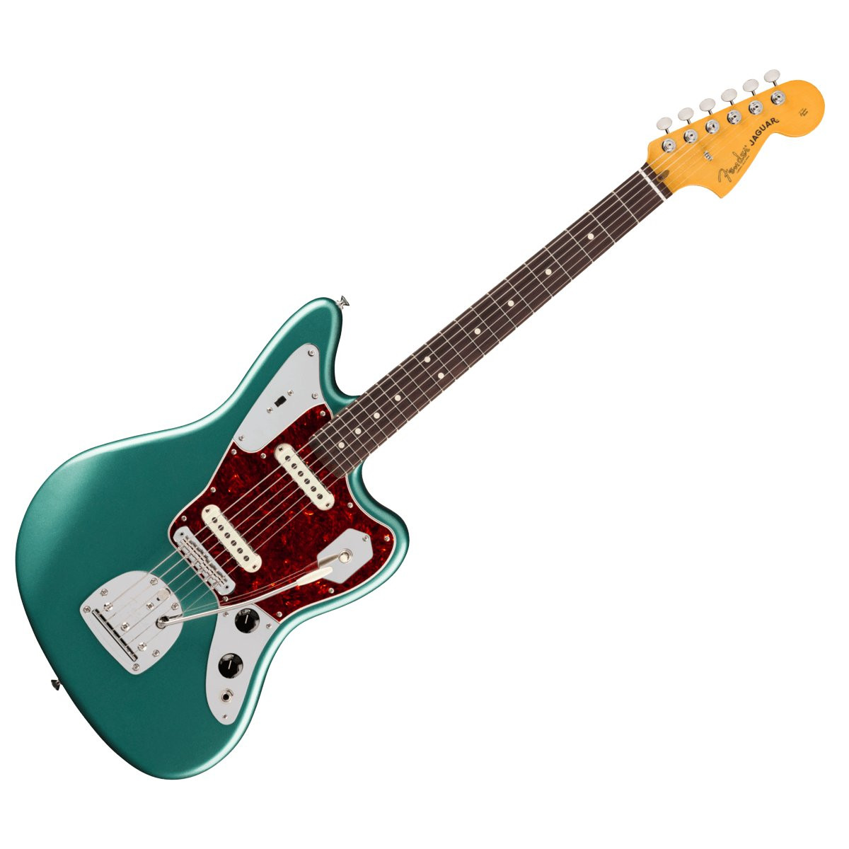 FENDER JAGUAR AMERICAN PROFESSIONAL CLASSIC RW FSGM - GITAAR ELEKTRISCH FADED SHERWOOD GREEN METALLIC
