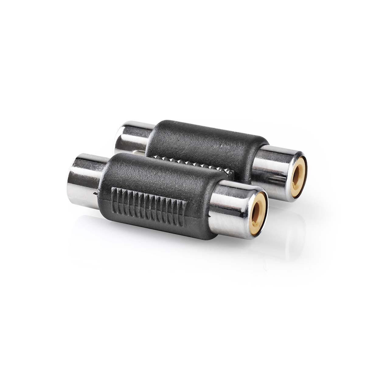 NEDIS CAGP24952BK - ADAPTER 2X RCA FEM-2X RCA FEM