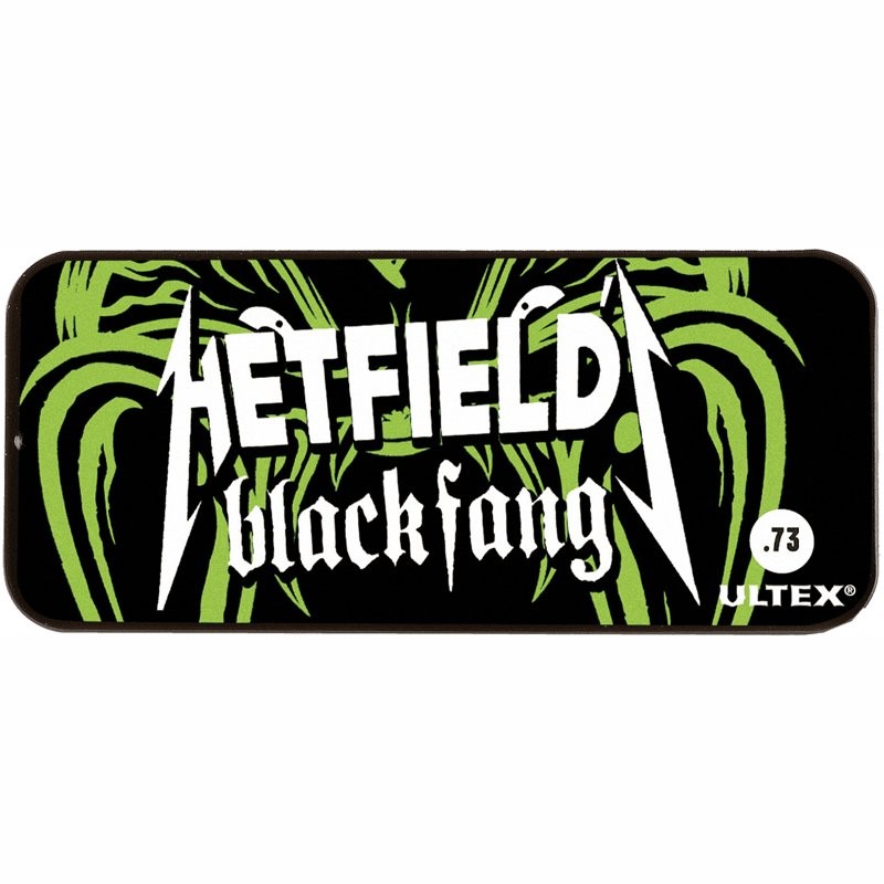DUNLOP PH112T73 DOOSJE MET 6 STUKS - PLECTRUM METALLICA HETFIELD BLACK FANG ULTEX 0.73