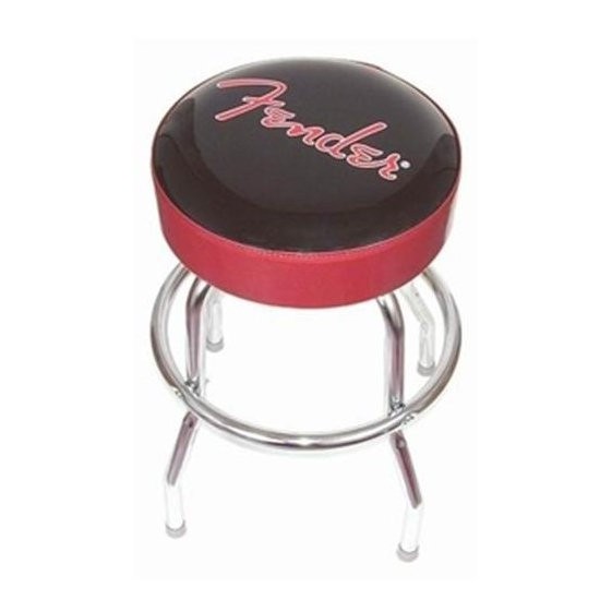FENDER BARSTOOL RED SPARKLE KNOCKDOWN LOGO 24" - BARKRUK 61CM HOOGTE DRAAIBAAR 360G