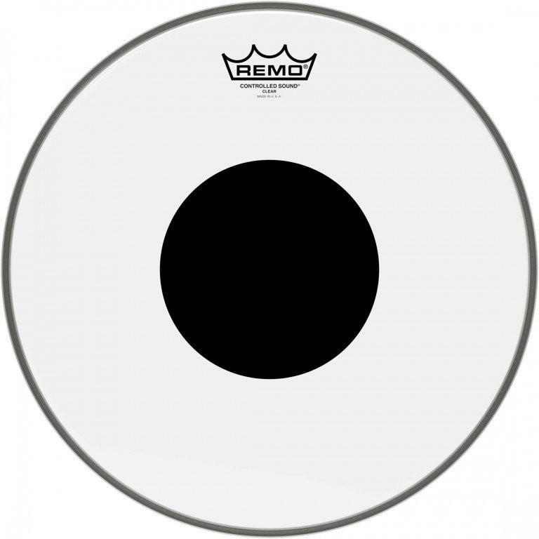 REMO CS-0314-10 - DRUMVEL 14" TRANSP. + ZWARTE DOT