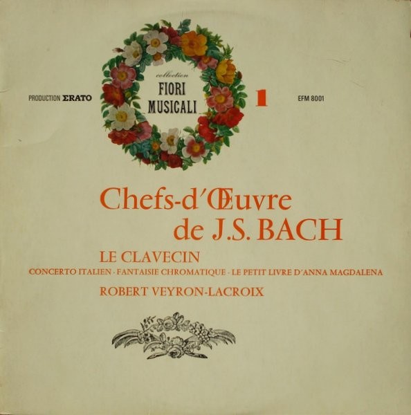 VEYRON-LACROIX, ROBERT - CHEFS-D'OEUVRE DE J.S.BACH -VINYL-