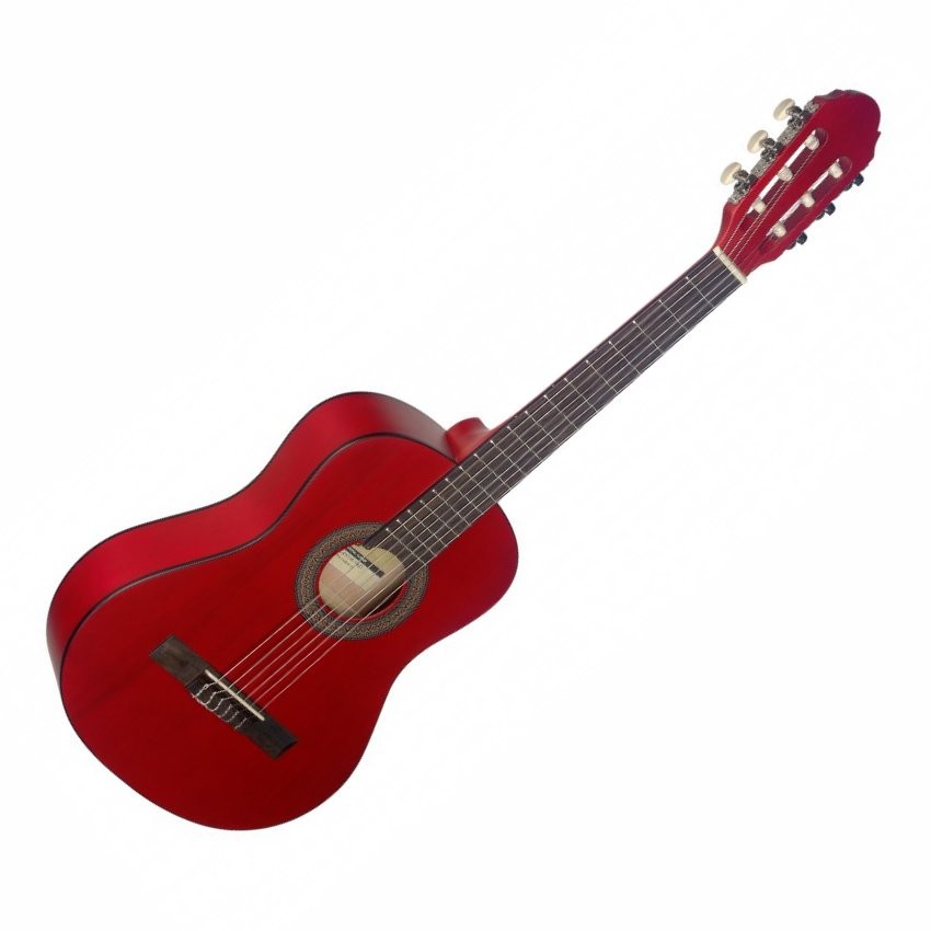 STAGG C410 M RED - GITAAR KLASSIEK 1/2 MODEL ROOD