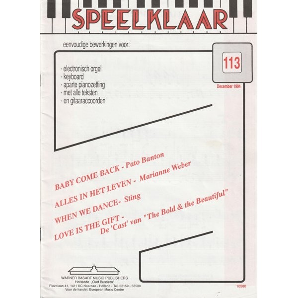 BLADMUZIEK - SPEELKLAAR 113