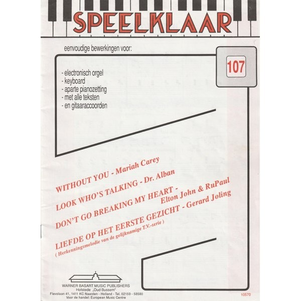 BLADMUZIEK - SPEELKLAAR 107