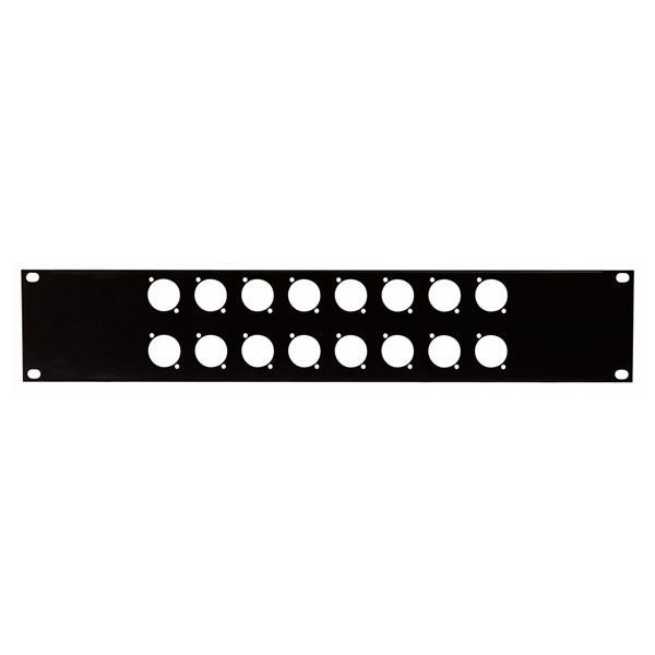 DAP D7812 - PANEEL 19" 2HE 16 D-SIZE CONNECTORS