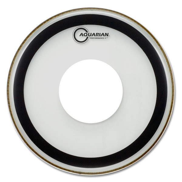 AQUARIAN PERFORMANCE II POWER DOT - DRUMVEL 20" CLEAR DUBBELLAAGS BD