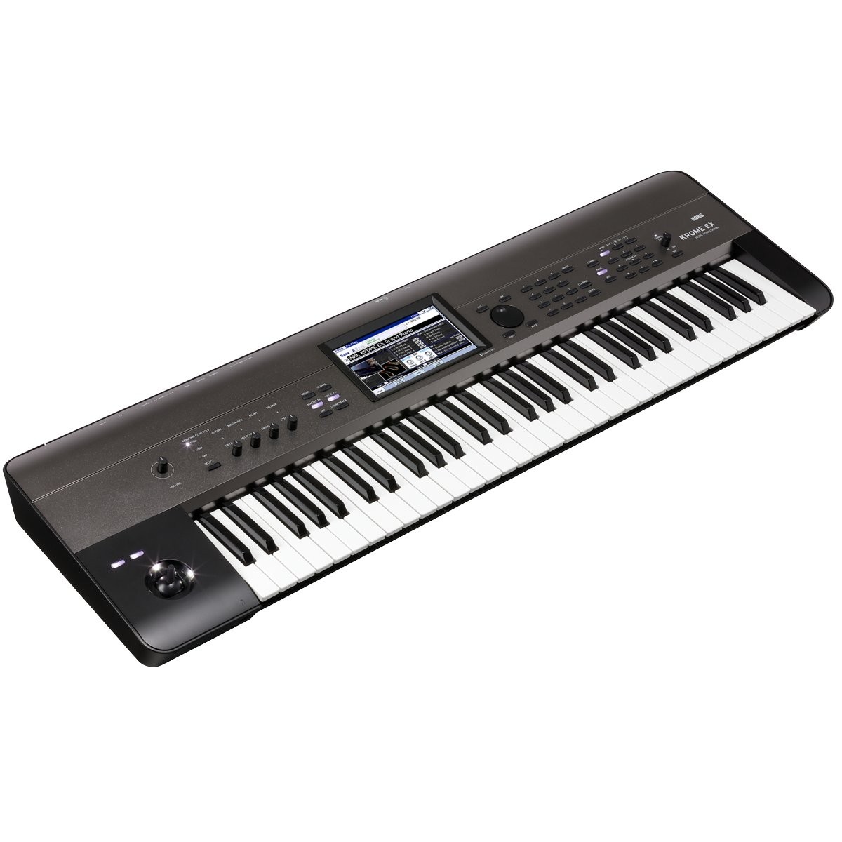 KORG KROME EX61 - SYNTHESIZER 61 TOETSEN USB GRIJS METALLIC