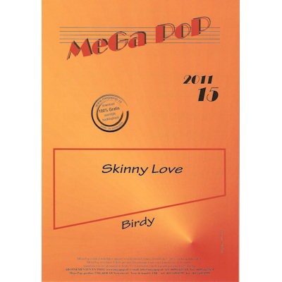 BIRDY - SKINNY LOVE -PIANO MEGA POP 2011/15